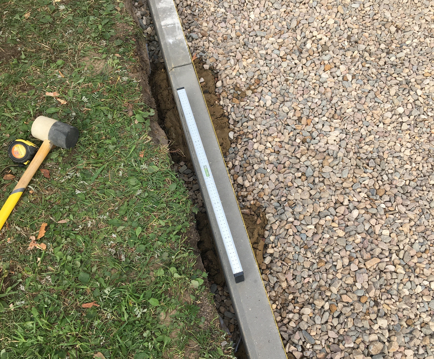 установка бордюра