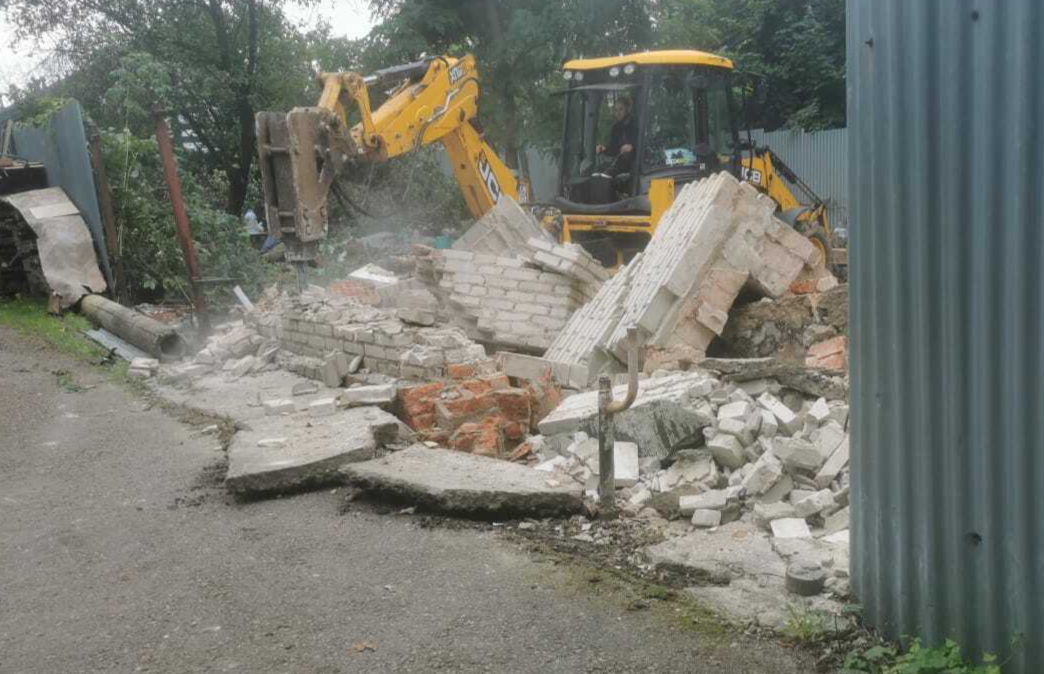 демонтаж забора на участке