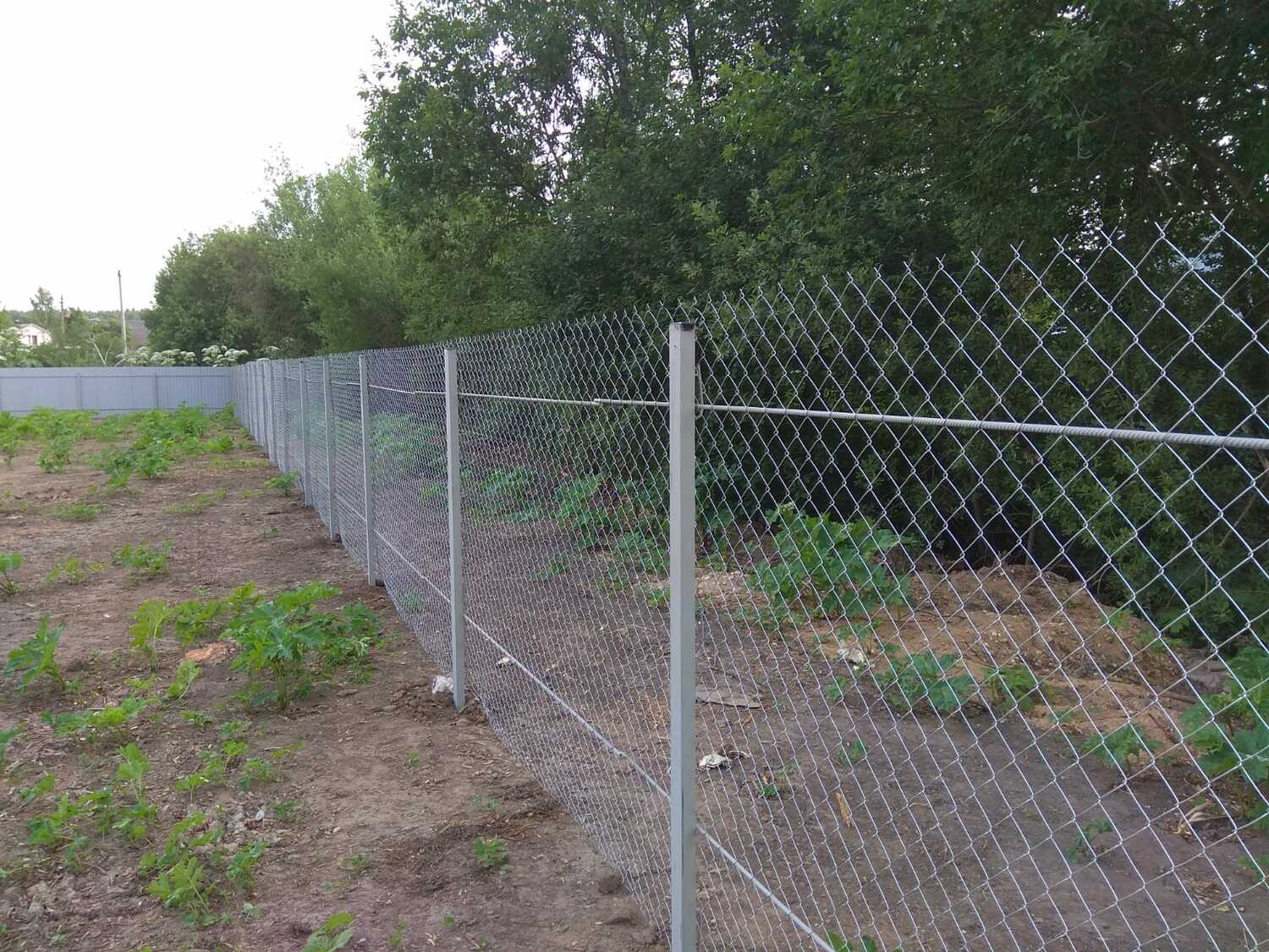 демонтаж сетчатого ограждения